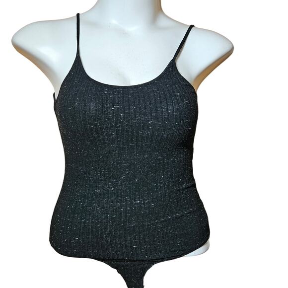David Lerner Ribbed Bodysuit Size Medium - Picture 1 of 4